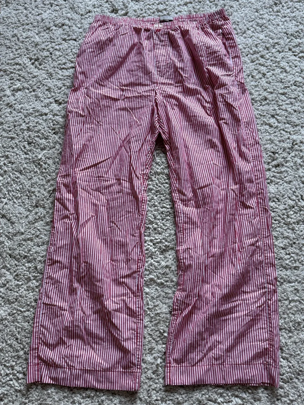J.Crew Cotton Poplin Pajama Pants in Stripe